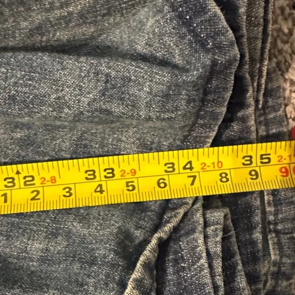 Milou Muse Denim Tiered Maxi Skirt - Blue - Picture 5 of 6